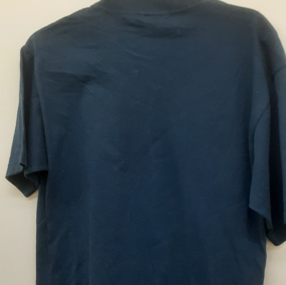 Navy ELLE neon Green Graphic T-Shirt M - Picture 5 of 6